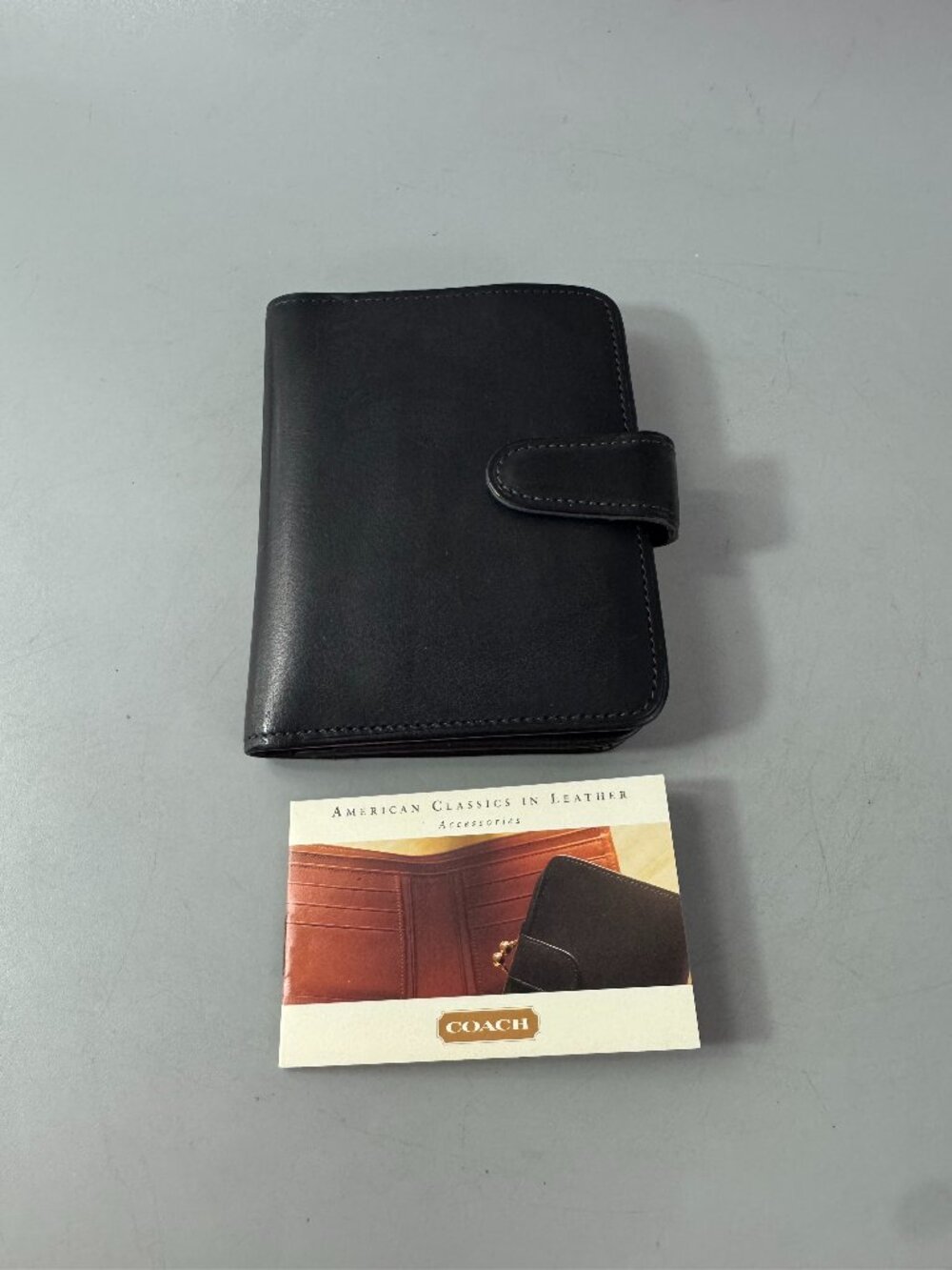 New Authentic Vintage Coach # 4826 Continental Clutch, Black